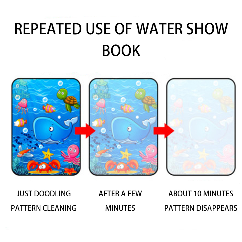 1pcs 마법의 책 물 그리기 몬테소리 장난감 재사용  - Reusable Water Magic Coloring Book 리뷰 및 가격