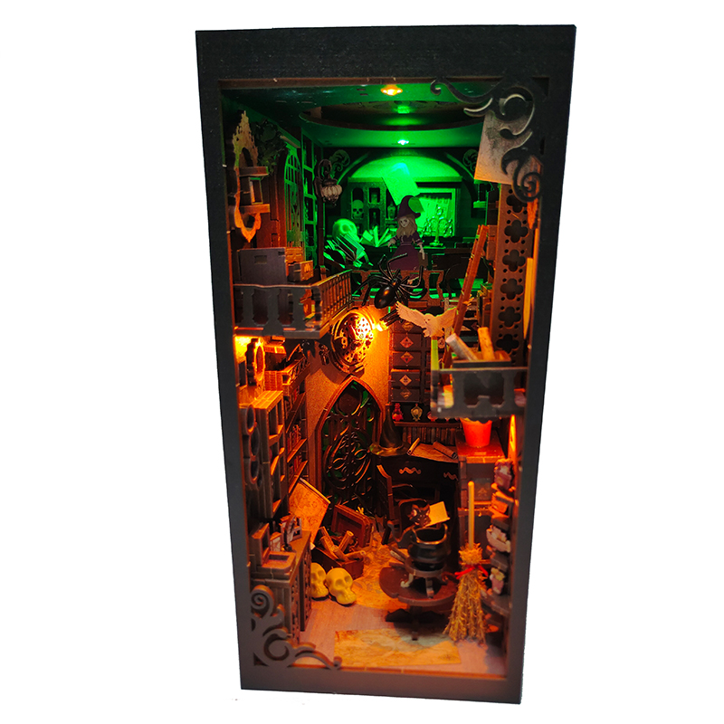 DIY 나무 책 구석 선반 삽입 미니어처 빌딩 키트,  - Diy Wooden Book Nook Kit Shelf Insert 리뷰 및 가격