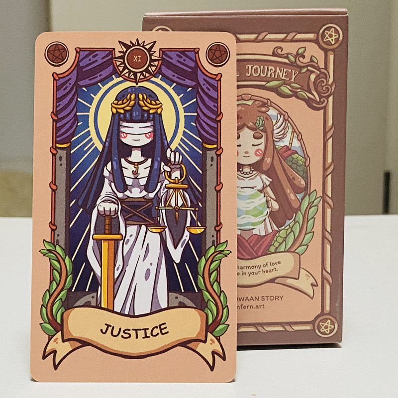 즐거운 여행 타로 카드 79pcs 만화 귀여운 대기 타 - Tarot Deck With Guidebook 리뷰 및 가격