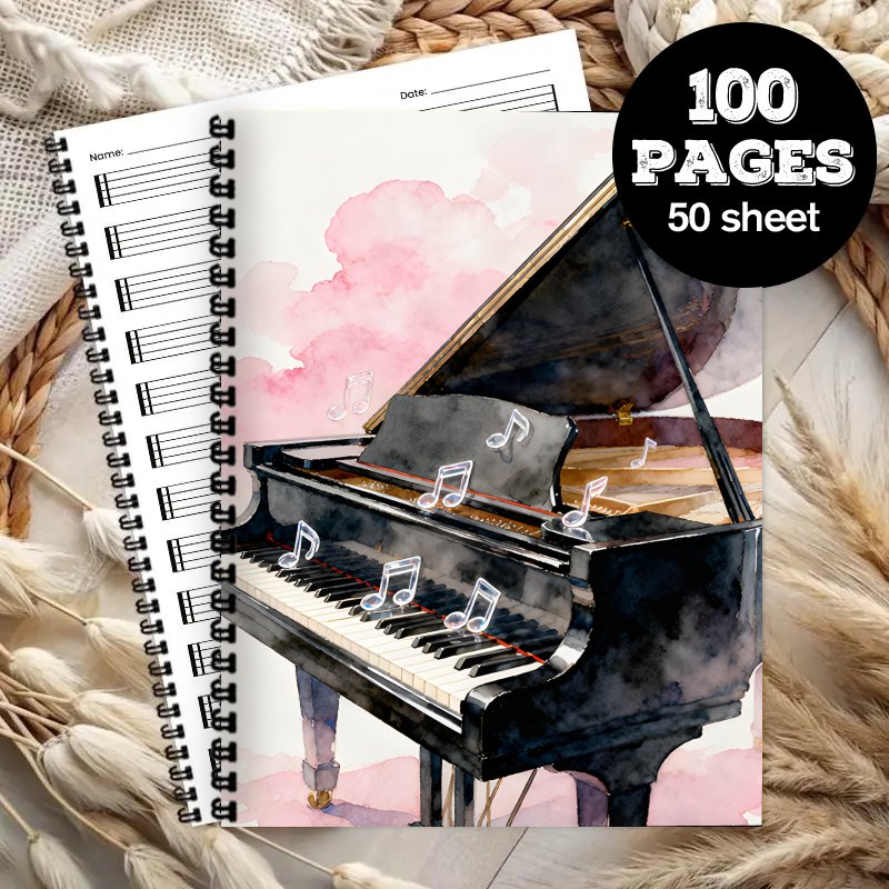 A4 사이즈, 음악 노트, 다목적 악보집, 초보자, 전 - Blank Sheet Music Notebook 리뷰 및 가격