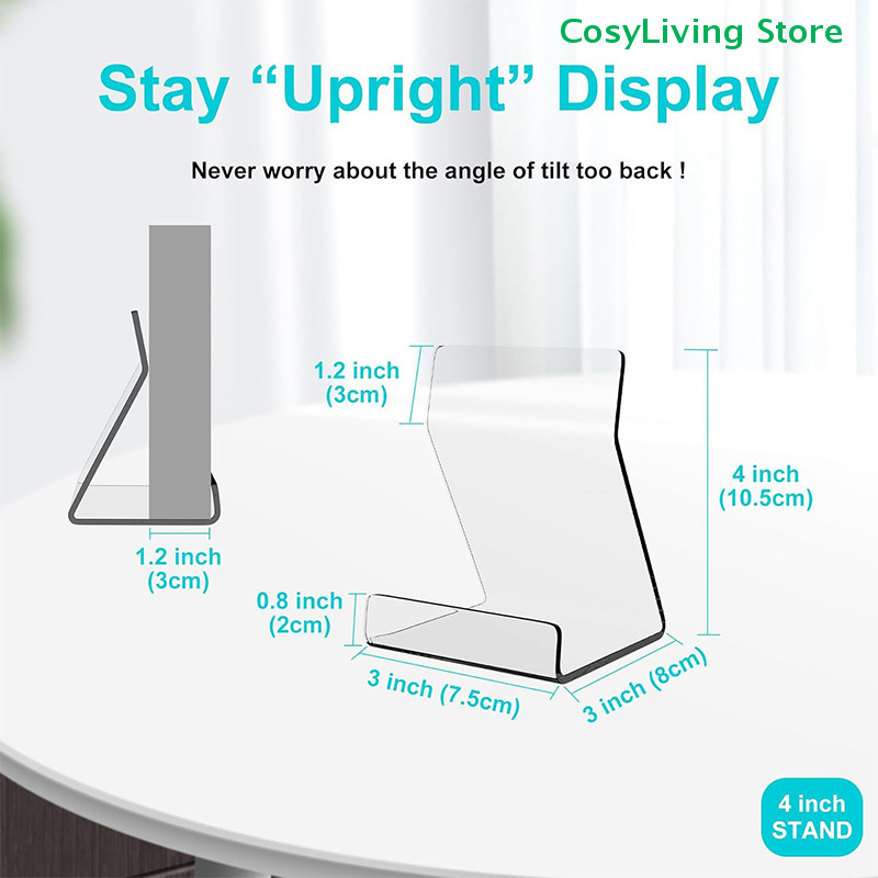 1/2/6개 투명한 책장용 아크릴 디스플레이 스탠드,  - Clear Acrylic Book Stand Holder 리뷰 및 가격